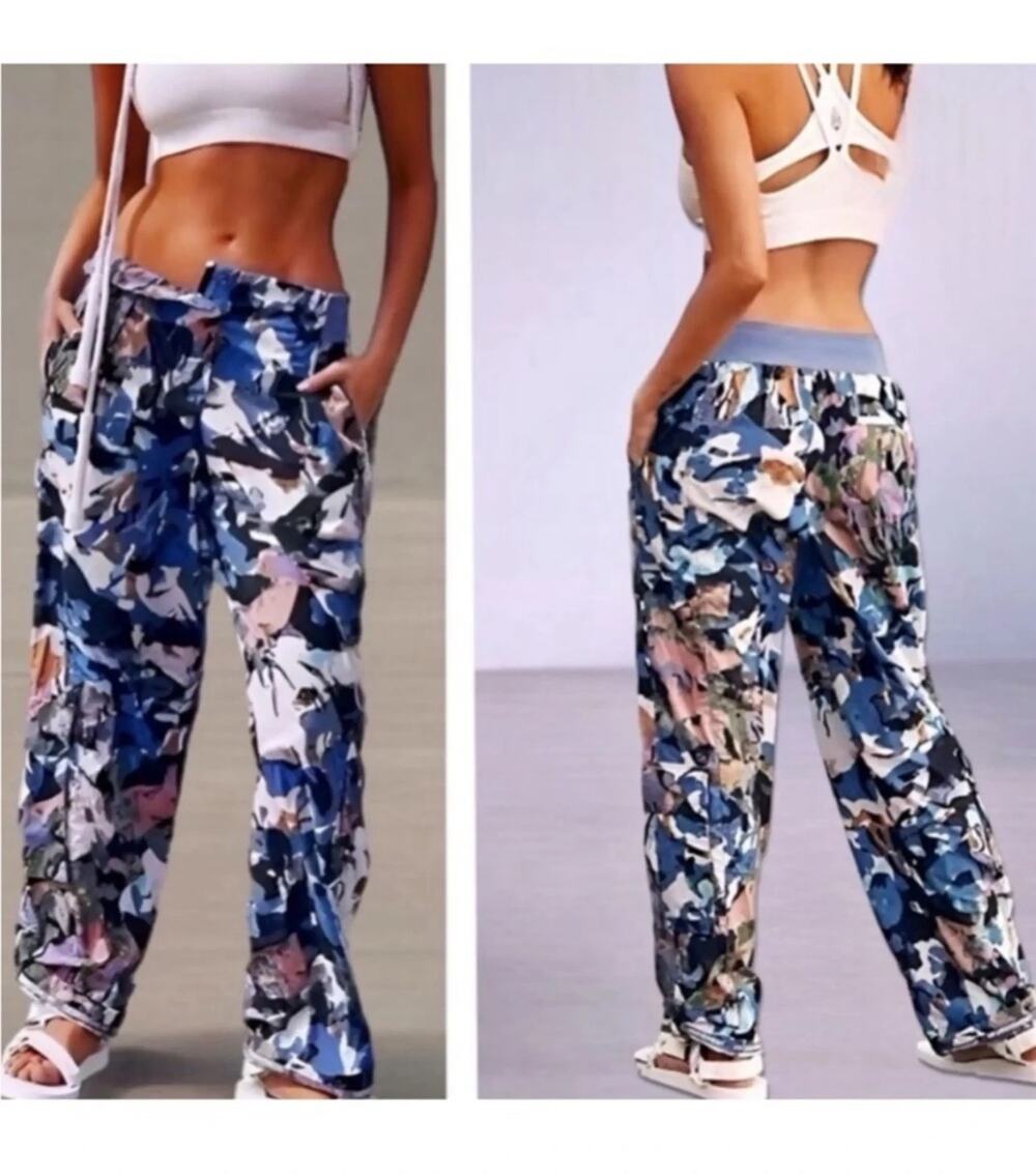 FP Movement Mesmerize Me Cargo Pants Multicolor Camo XS